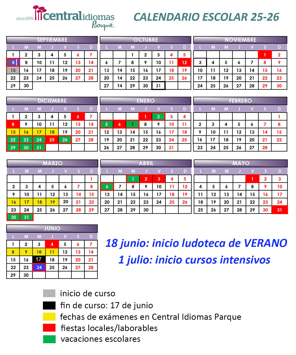 calendario escolar
